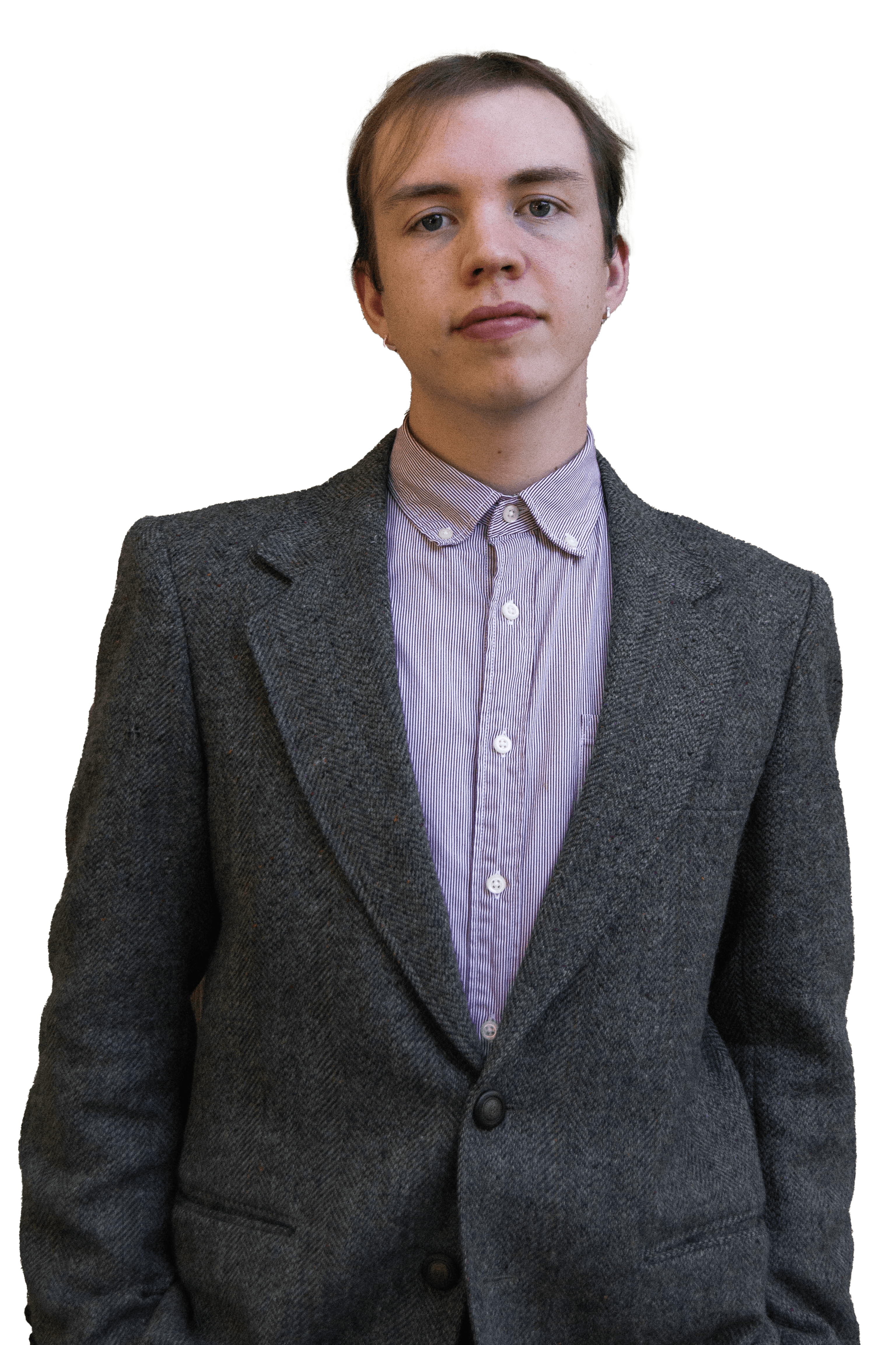 Erik looking really cool. Wearing a suit looking straight into your eyes :D